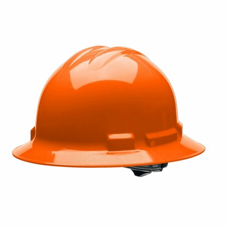 CORDOVA Ratchet, 4-Point, Duo Safety, Hard Hat, Full Brim, Orange H34R3